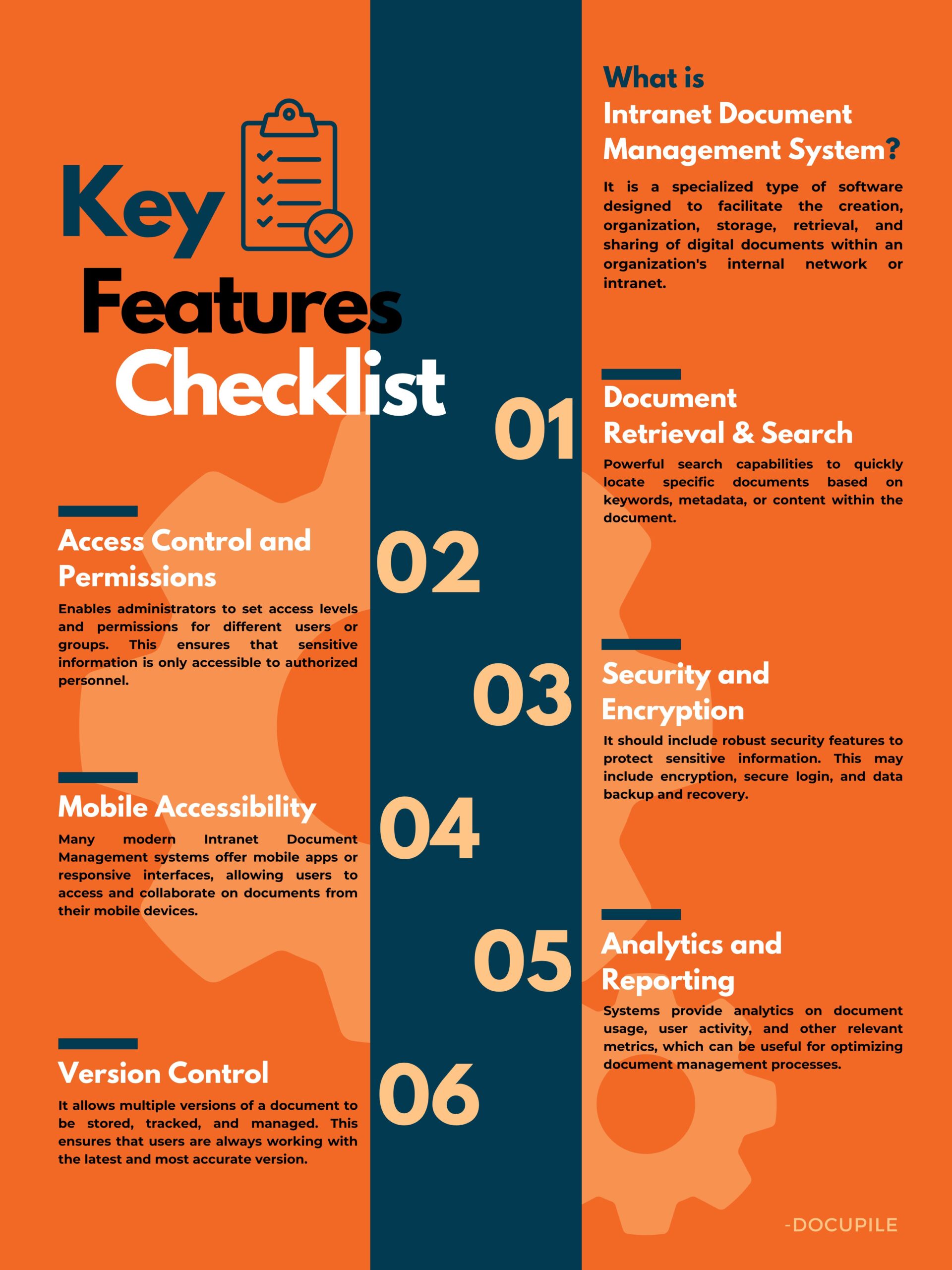 Infographic - Key-Features-Intranet-Document-Management