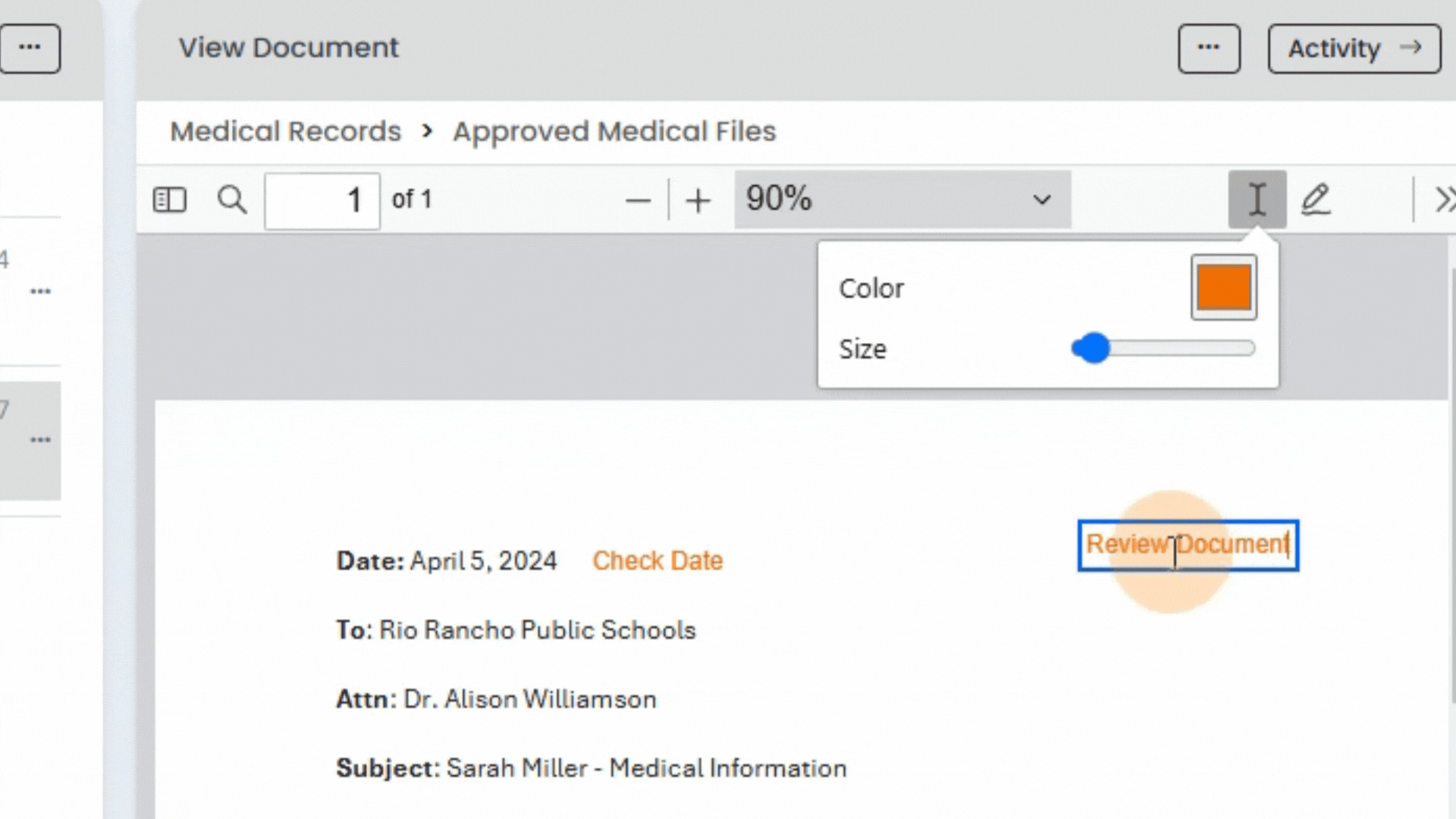You can change the size of annotation