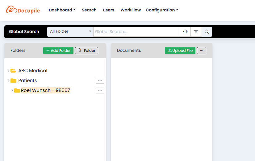 Docupile global search